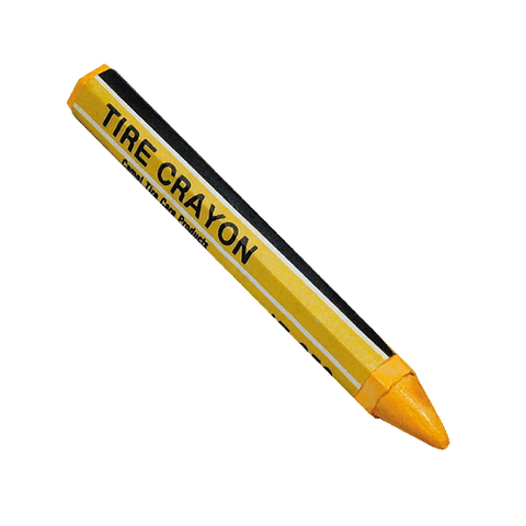 Tru-Flate Crayon Tire Marking Yellow 1/2W x 4-5/8L (1/2 x 4-5/8, Yellow)