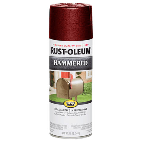Rust-Oleum Hammered Spray Paint 12 oz Bright Red (12 oz, Bright Red)