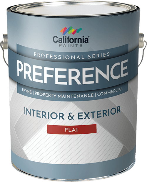 California Paint Preference Interior & Exterior Paint Flat, 1 Gallon Super Hide White (1 Gallon, Super Hide White)