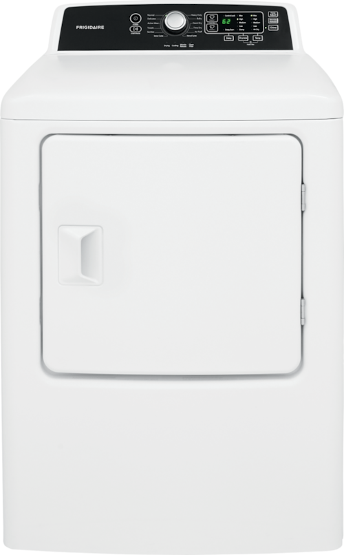 Frigidaire 6.7 Cu. Ft. Free Standing Gas Dryer White (6.7 Cu. Ft., White)