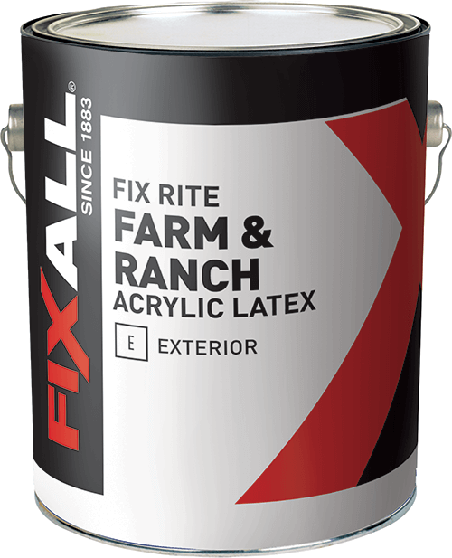 FixAll Fix Rite Farm & Ranch Exterior Latex Paint White - 5 Gallon (5 Gallon, White)