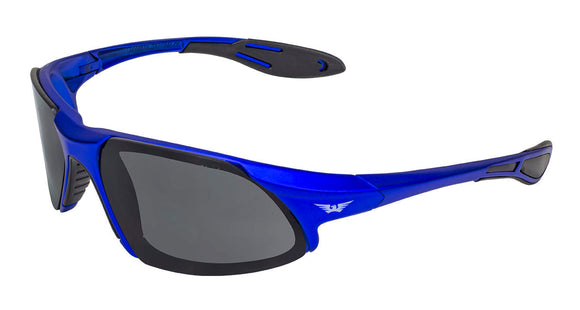 Global Vision Code-8 Metallic Motorcycle Safety Sunglasses