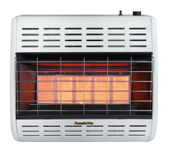 Empire Radiant Vent Liquid Propane Gas Heater with Thermostat 25,000 BTU (25000 BTU, White)
