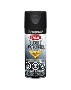 Krylon® Rust Tough® Rust Preventative Enamel Semi Flat 12 oz. Black (12 oz., Black)
