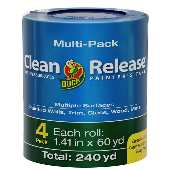 Clean Release® Painter's Tape - Blue, 4 pk, 1.41 in. x 60 yd. (1.41