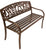Leigh Country Welcome Metal Bench Brown 25 L x 50.5 W x 34.00 H (25 x 50.5 x 34.00, Brown)