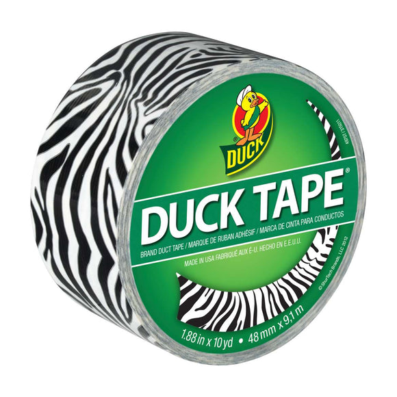 Duck® Brand Printed Duck Tape®  - Zebra, 1.88 in. x 10 yd. (1.88