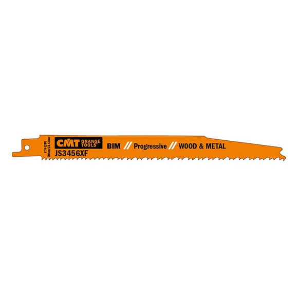 CMT JS3456XF-5 6-12 TPI bimetal reciprocating saw blades for wood/metal (5 pack)
