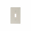 Eaton Cooper Wiring Toggle Wallplate, Lt. Almond 1 Gang