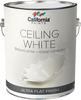 California Paint Latex Ceiling Flat, 5 Gallons  White