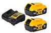 Dewalt 20V MAX* 5.0Ah Starter Kit with 2 batteries