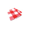 21st Century B59A2 108″ x 54″ Checkered Red & White Plastic Tablecloth