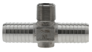 Plumbeeze Stainless Steel Hydrant Fittings MPT x Insert Tee