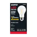 Satco S12408 5A19/CL/LED/E26/927/120V