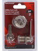 Hillman Hardware Essentials Door/Drawer Utility Cam Lock Keyed-Alike, Zinc (3/4)