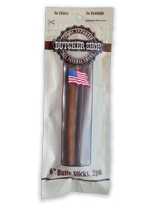 Butcher Shop 6 in. Bully Stick 2 - Pack