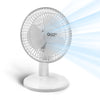 Comfort Zone 6 2-Speed Desk Fan With Stable Base And Adjustable Tilt In White