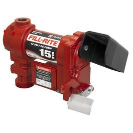 Fill Rite DC Pump, Cast Iron, 15 GPM, 12-Volt