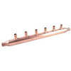 Open Manifold, 6-Port, 3/4 x 3/4-In. Copper Barb x Barb