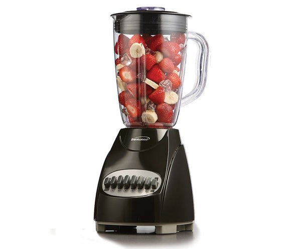 Brentwood JB-220B 12-Speed + Pulse Blender, Black