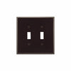 Eaton Cooper Wiring Toggle Wallplate, Brown