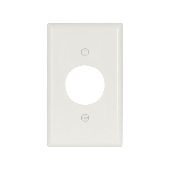 Eaton 1-Gang Single Receptacle Wallplate 1 Receptacle Screw