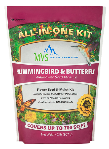 Mountain View Seeds Hummingbird & Butterfly Wildflower Seed Mixture