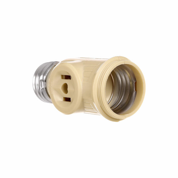 Eaton Cooper Wiring Socket Adapter 125V, Ivory