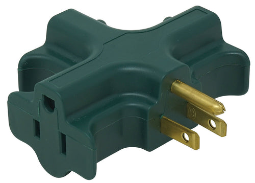 Woods® 3-Outlet Green Power Adapter