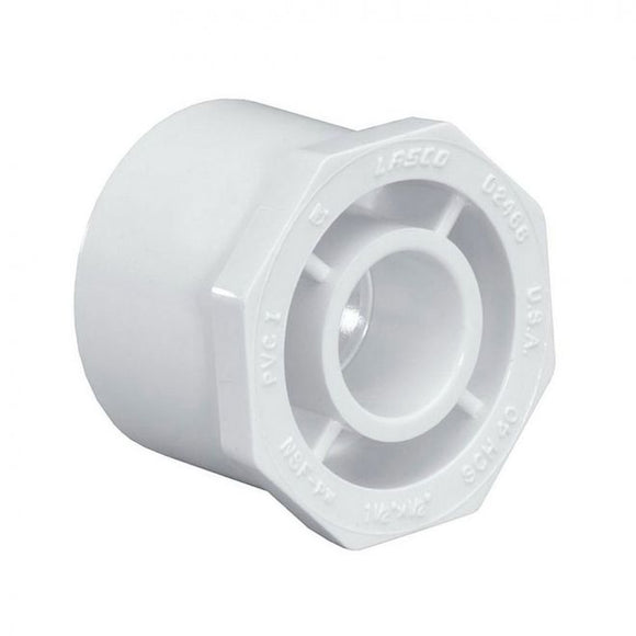 Thrifco Plumbing 8113316 1-1/4 Inch x 1 Inch Slip x Slip PVC Bushing / Reducer SCH 40