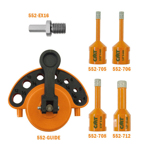 CMT 552-701-06, Dia-mond Hole Saw Set