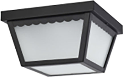 9IN 12W LED FLUSH MNT CARPORT BK