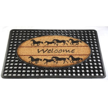 Qrri Inc Welcome Horses Ring Mat 20