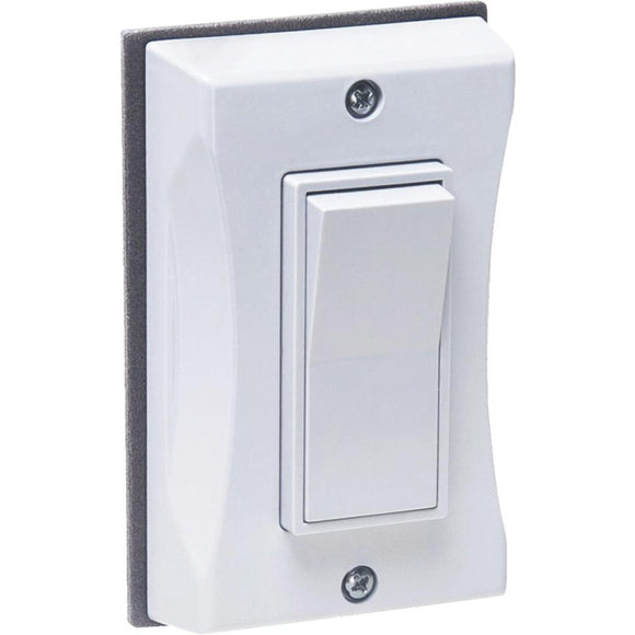 Bell Single Gang Vertical Mount White Weatherproof Outdoor Rocker Switch Cover