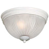 Hardware House 544007 2 Light Ceiling Fixture, White Finish ~ 9-1/2