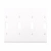 Eaton Cooper Wiring Toggle Wallplate, White