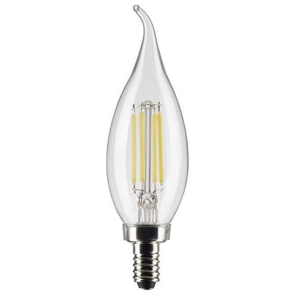 Satco Lighting S21296 4 Watt Vintage Edison Dimmable Ca10 Candelabra (E12) Led B