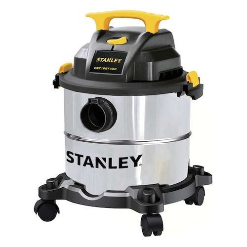 Stanley 5 gal 4 Peak MAX HP Horsepower Pro Stainless Steel Wet/Dry Vacuum