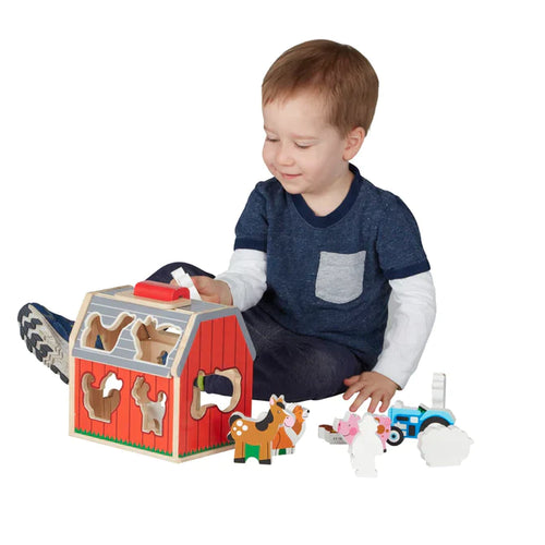 Melissa & Doug Take-Along Sorting Barn