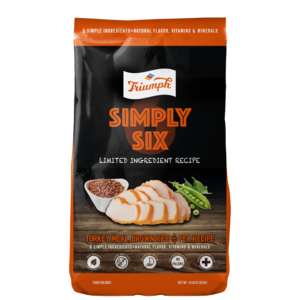 Triumph Simply Six Turkey Meal, Brown Rice, & Pea Recipe Dog Food