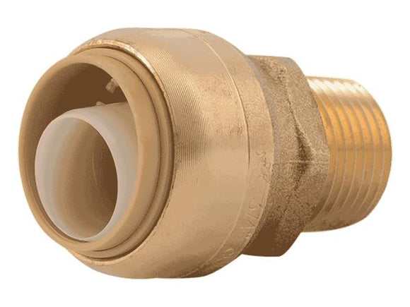 Sharkbite Brass Push Male Adapter 3/4 in. x 1/2 in. MNPT