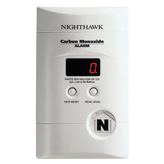 Kidde Nighthawk™ AC Plug-in Operated Carbon Monoxide Alarm with Digital Display KN-COPP-3