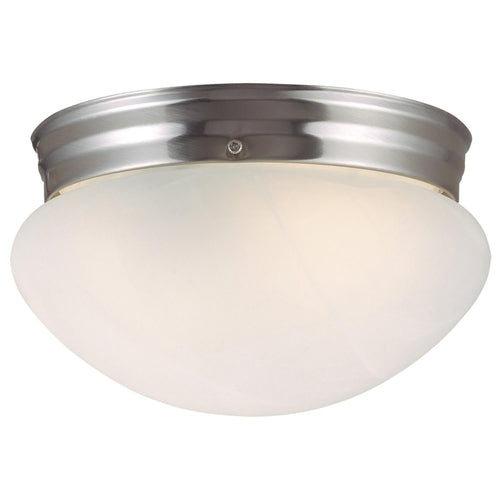 Design House Millbridge Dome Ceiling Light in Satin Nickel  7.6 in. H x 5 in. W x 5 in. L