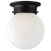 Design House Millbridge Globe Ceiling Light in Oil-Rubbed Bronze 6.75-Inch by 6-Inch