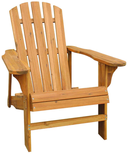 Leigh Country Adirondack Outdoor Folding Chair Natural