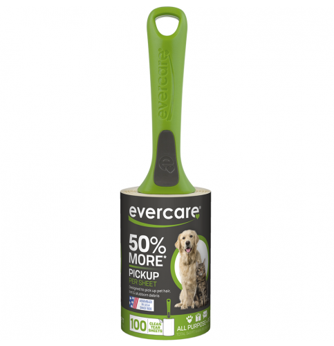 Evercare Pet Lint Roller, 100 Sheet Roll